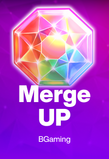 Engaging and puzzle-like image of the Merge UP game, depicting the merging and transformation of various symbols and icons.